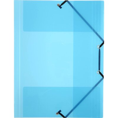 Viquel PVC fascikla A4 , sa dvije lastike na uglovima, plava (113346 08)