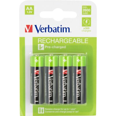 Verbatim punjive baterije AA, 1,2V (49941)