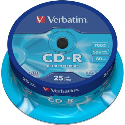 Verbatim CD-R 700MB, 52x, 25 komada (43432)
