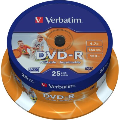 Verbatim DVD-R 4,7GB, 16x, (43538), 25 komada