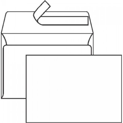 Koverta C4, velika samoljepljiva bijela, otvor po široj strani, 229x324mm
