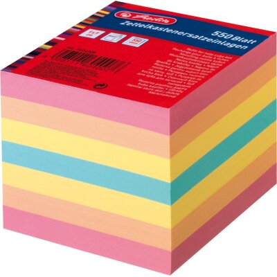 Herlitz kocka papira, mix boja, 90x90mm, 550 lista (1604008)
