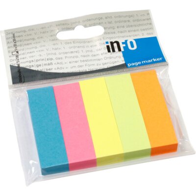 Info notes page marker, 10x15x50mm, 100 listica, mix pastelnih boja, (5679-88)