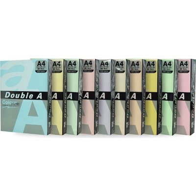 Double A Colour premium A4, 80gr 500 lista, mix 5 pastelnih boja