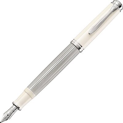 Pelikan M405 naliv pero, silver white, poklon kutija (818919)