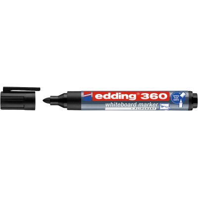 Edding marker za bijelu tablu 360, okrugli vrh, crni