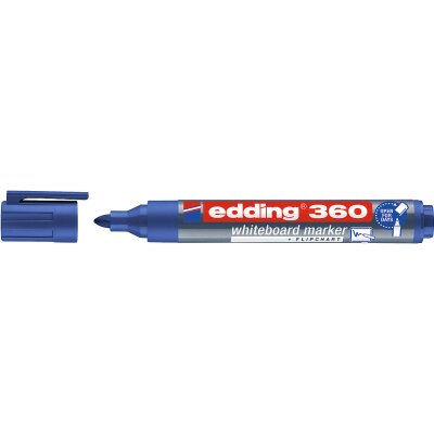 Edding marker za bijelu tablu 360, okrugli vrh, plavi