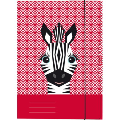 Fasc Herltiz A4 50040353 sa lastikom Cute Animals Zebra