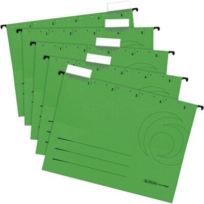 Herlitz viseća fascikla, A4, 5 komada, zelena (5874680)