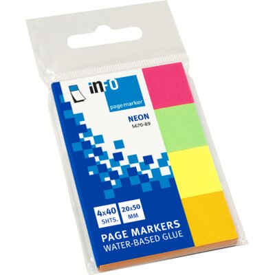 Post-it Page Marker (5670-89) Info notes 20x50 4x50 listića Neon color mix