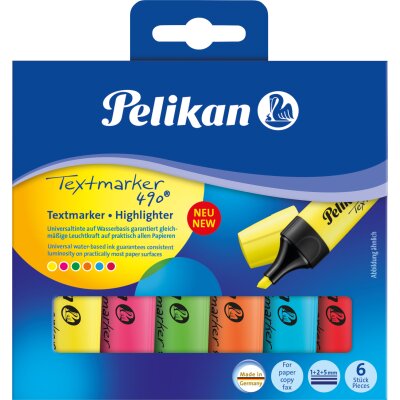 Pelikan text marker 490® 1-5mm, mix 6/1 intezivnih boja