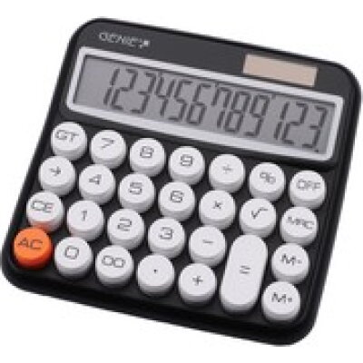 Kalkulator stoni GENIE® 612BK Retro crni